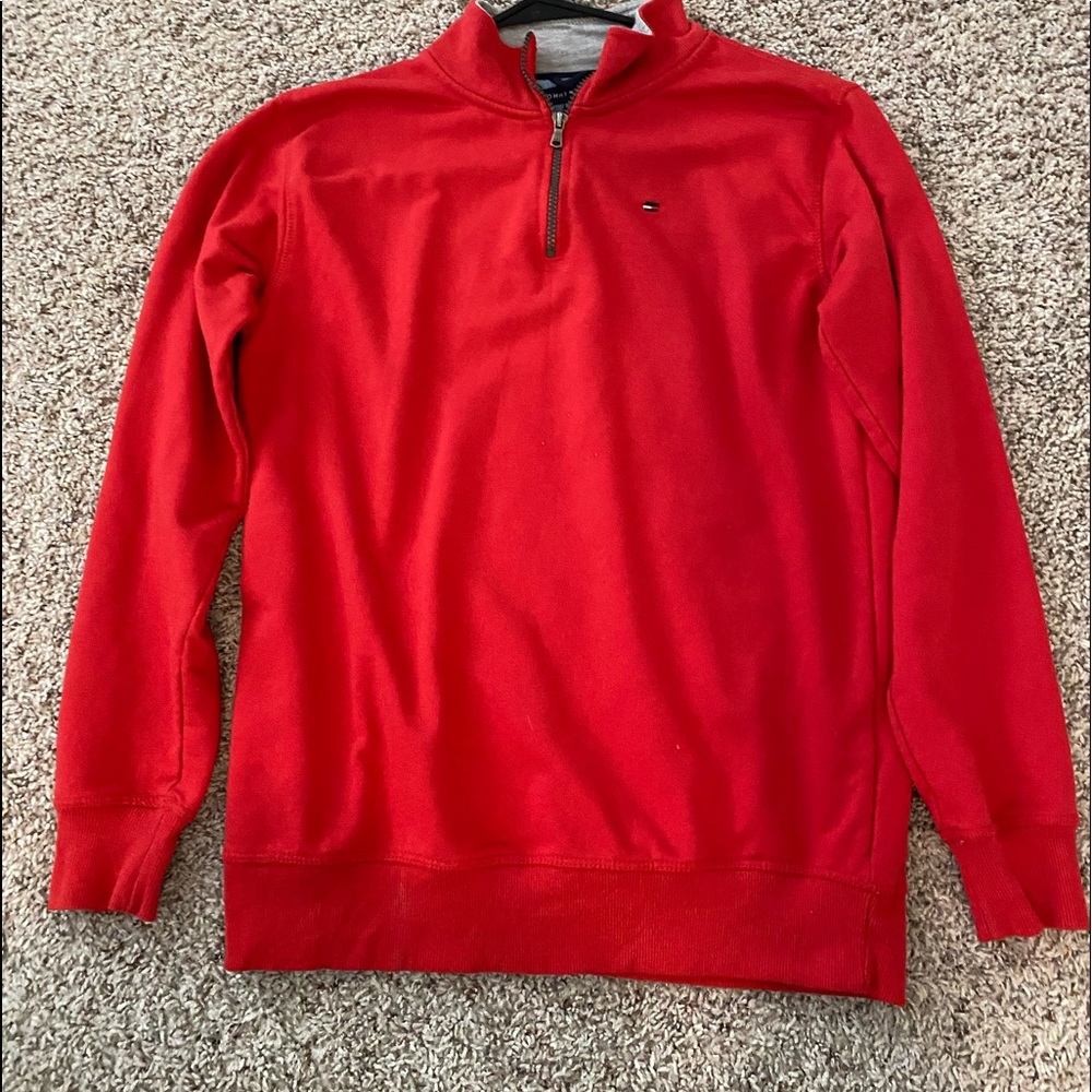 tommy hilfiger quarter zip up jacket